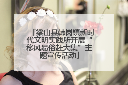 梁山县韩岗镇新时代文明实践所开展“移风易俗赶大集”主题宣传活动