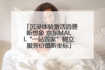 沉浸体验激活消费新想象 京东MALL“一站置家”树立服务价值新坐标