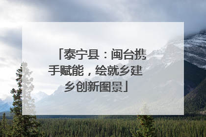 泰宁县：闽台携手赋能，绘就乡建乡创新图景