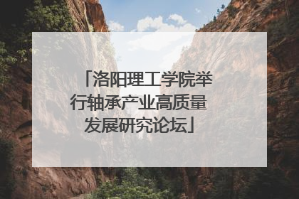 洛阳理工学院举行轴承产业高质量发展研究论坛