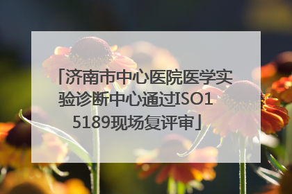 济南市中心医院医学实验诊断中心通过ISO15189现场复评审