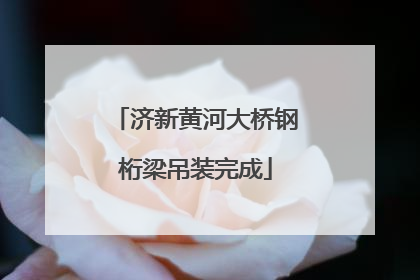 济新黄河大桥钢桁梁吊装完成