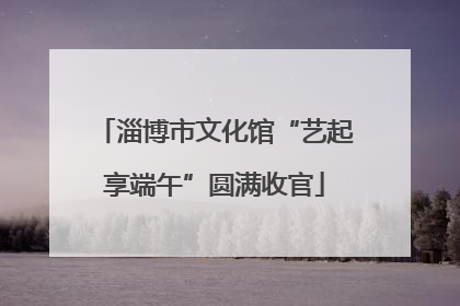 淄博市文化馆“艺起享端午”圆满收官