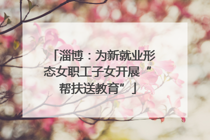 淄博：为新就业形态女职工子女开展“帮扶送教育”