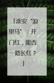 淮安“浪里马”：开门红，能否一路长红？