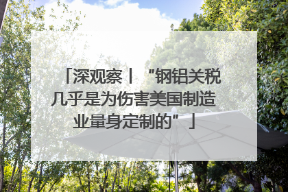 深观察丨“钢铝关税几乎是为伤害美国制造业量身定制的”