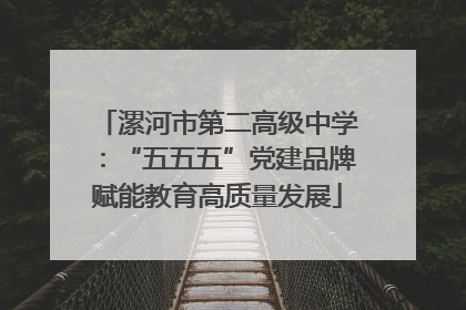 漯河市第二高级中学：“五五五”党建品牌赋能教育高质量发展
