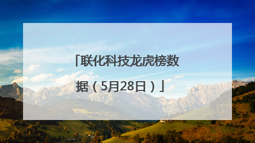 联化科技龙虎榜数据（5月28日）
