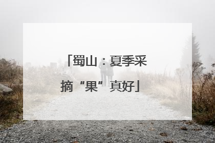 蜀山：夏季采摘“果”真好