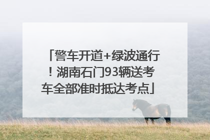 警车开道+绿波通行！湖南石门93辆送考车全部准时抵达考点