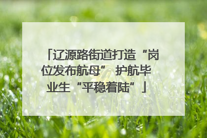 辽源路街道打造“岗位发布航母” 护航毕业生“平稳着陆”