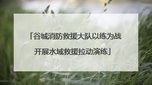 谷城消防救援大队以练为战 开展水域救援拉动演练