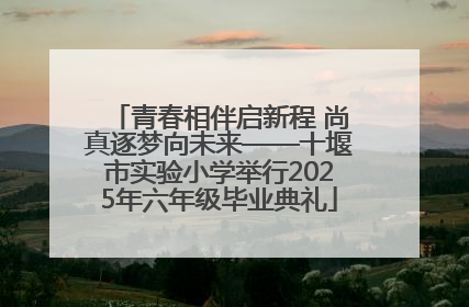 青春相伴启新程 尚真逐梦向未来——十堰市实验小学举行2025年六年级毕业典礼