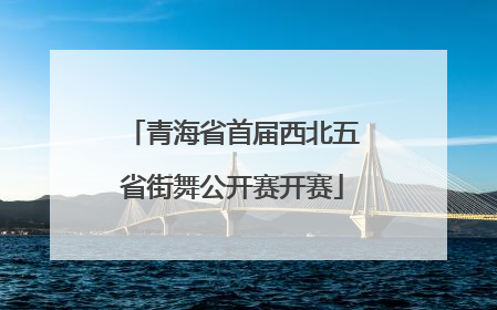青海省首届西北五省街舞公开赛开赛