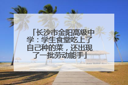 长沙市金阳高级中学：学生食堂吃上了自己种的菜，还出现了一批劳动能手