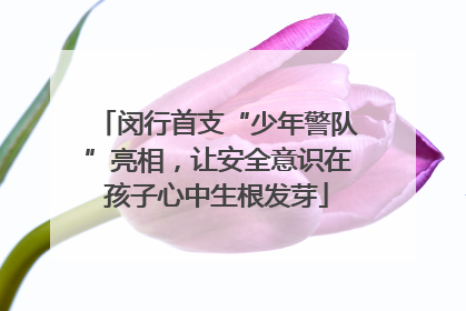 闵行首支“少年警队”亮相，让安全意识在孩子心中生根发芽