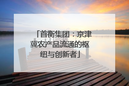 首衡集团：京津冀农产品流通的枢纽与创新者