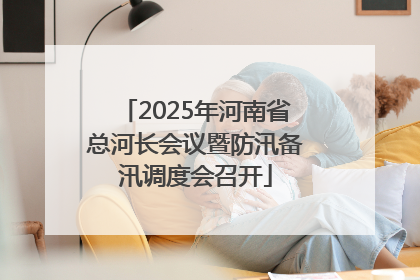 2025年河南省总河长会议暨防汛备汛调度会召开