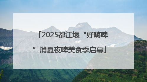 2025都江堰“好嗨啤”消夏夜啤美食季启幕