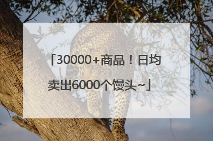 30000+商品！日均卖出6000个馒头~