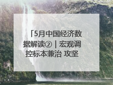 5月中国经济数据解读②｜宏观调控标本兼治 攻坚高质量发展
