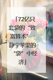 72亿只套袋的“致富算术”：静宁苹果的“袋”中经济