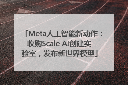 Meta人工智能新动作：收购Scale AI创建实验室，发布新世界模型